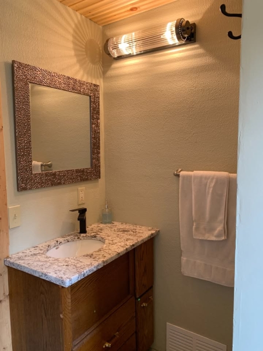 Newly upgraded public bathroom.